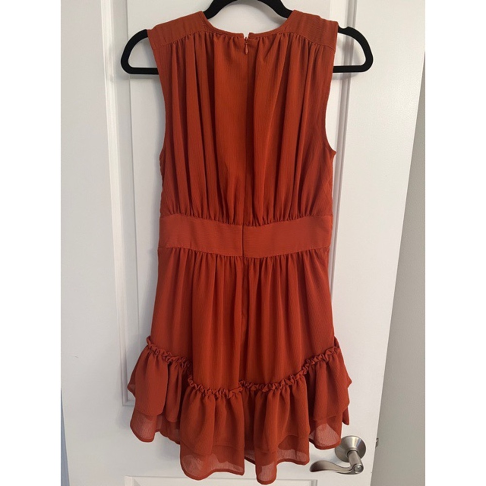 Orange Ruffle Dress - Picture 3 of 3